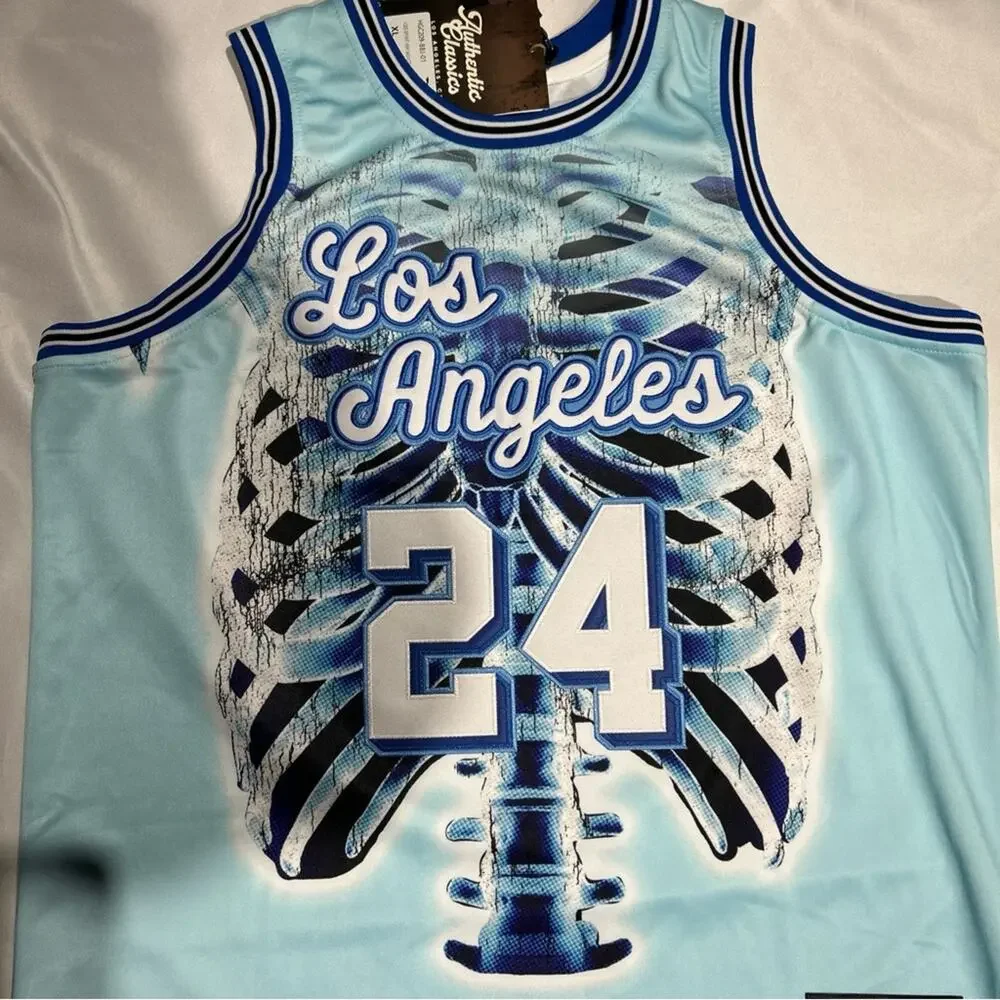 Headgear Classic Kobe Bryant Los Angeles #24 X-Ray Basketball Jersey Size XL - Picture 3 of 6